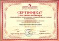 Сертификат участника вебинара Сертификат участника вебинара